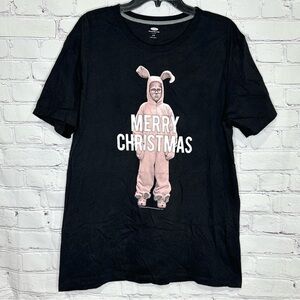 Old Navy Christmas Story Ralphie in bunny costume short sleeve graphic T-shirt
